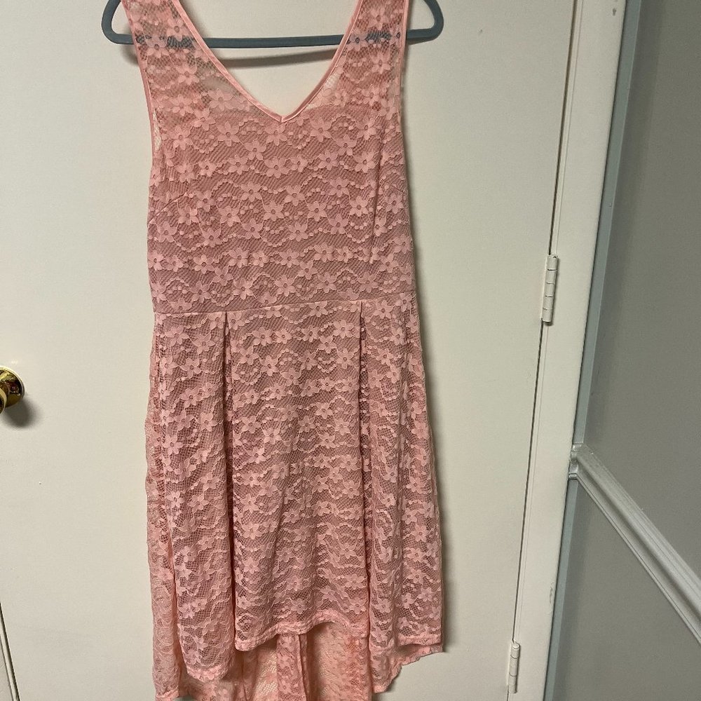 Dusty rose summer tea dress